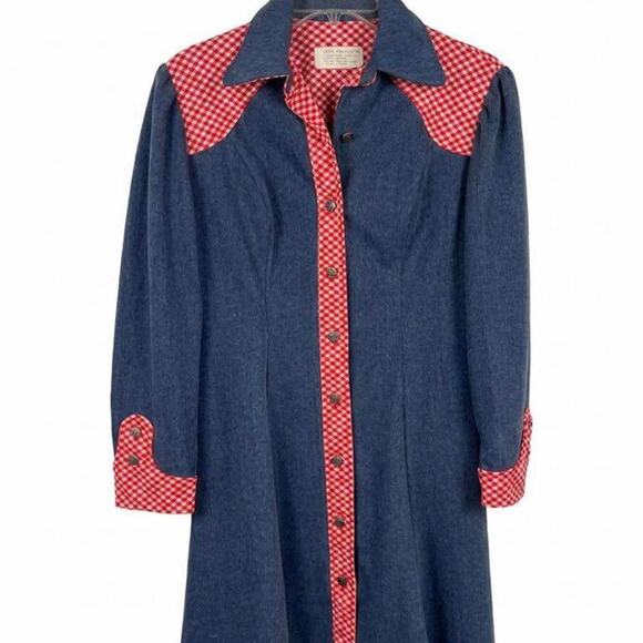 Other Dresses & Skirts - 1970s original denim shirt dress